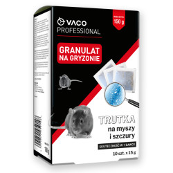 Trutka na myszy szczury saszetki 10x15gr granulat VACO PRO 150gr 5901821953184