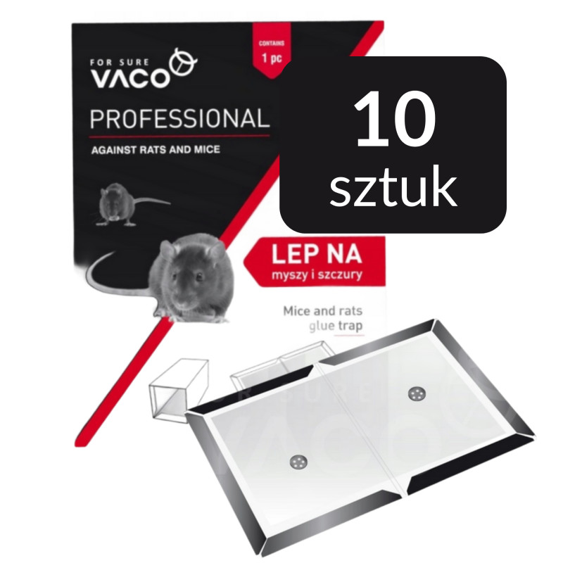 10x Lep na myszy i szczury 21 x 15 x 1 cm RatBook VACO PRO 5901821958530