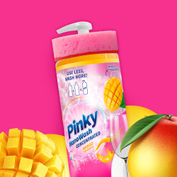 ZESTAW 2x Płyn do Mycia Naczyń Bubble Gum i Mango Koncentrat NanoWash Pinky